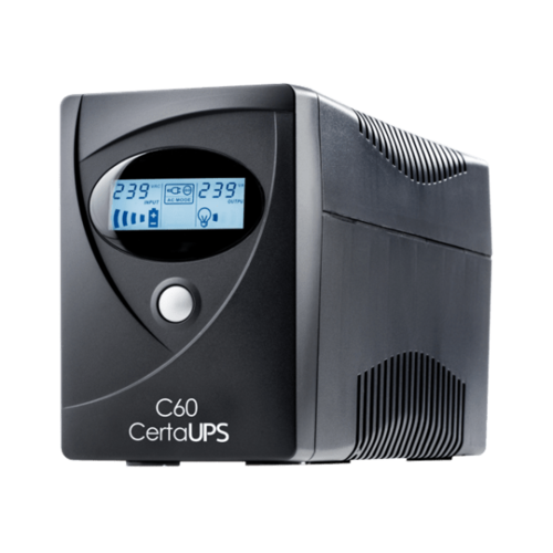 CertaUPS CertaUPS C60-800 UPS Line-Interactive 800 VA 480 W 4 AC-uitgang(en)