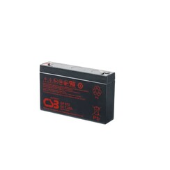 CSB GP672, Sealed Lead Acid (VRLA), 6 V, Zwart, 7200 mAh, ISO 9001, ISO 14001, 34 x 151 x 100 mm