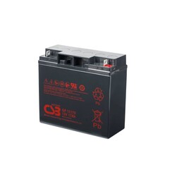 CSB GP12170, Sealed Lead Acid (VRLA), 12 V, Zwart, 17000 mAh, ISO 9001, ISO 14001, 179,6 x 74,6 x 167 mm