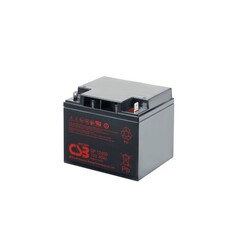 CSB GP12400, Sealed Lead Acid (VRLA), 12 V, Zwart, 40000 mAh, ISO 9001, 14001, 195,8 x 163,6 x 170 mm