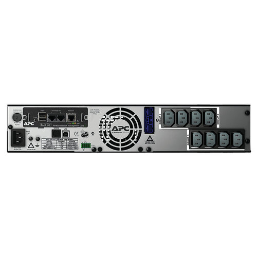 APC APC X LCD 1500VA 1200W 230V Smart UPS with DB-9 RS-232 SmartSlot and USB Interface with Network Card