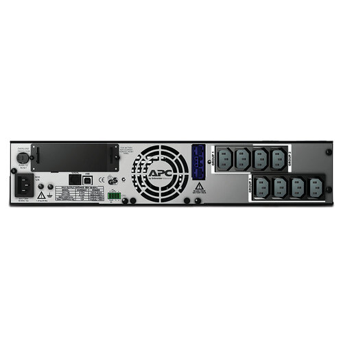 APC APC Smart-UPS SMX - Uninterruptible Power Supply 1500VA Rack-/Tower - extended runtime model - SMX1500RMI2U - Line Interactive, AVR, LCD Panel, 8 Outlets IEC-C13, Shutdown Software