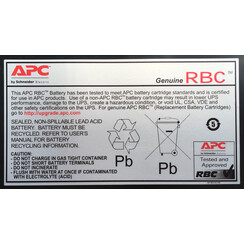 APC Replacement Battery Cartridge #118 - UPS battery - Lead Acid(APCRBC118)