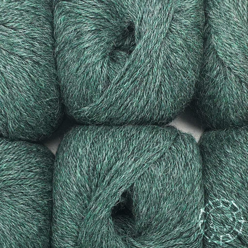 Woolpack Yarn Collection Baby Alpaca DK, chinée – Emeraude