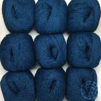 Woolpack Yarn Collection Baby Alpaca DK, chinée – Deep Ocean