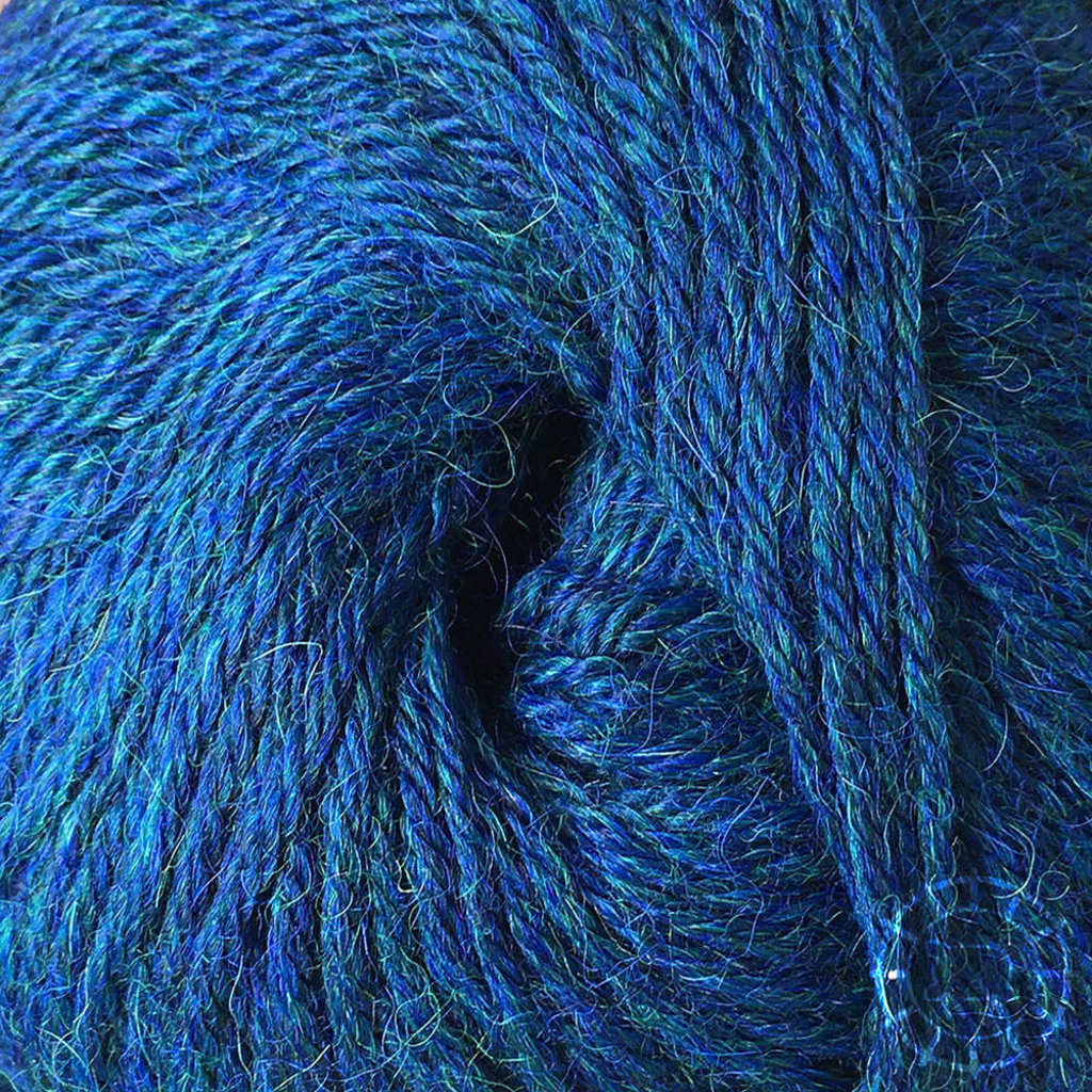 Woolpack Yarn Collection Baby Alpaka DK, meliert – Deep Ocean