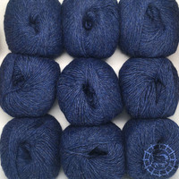 Woolpack Yarn Collection Baby Alpaca DK, chinée – Bleu foncé