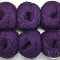 Woolpack Yarn Collection Baby Alpaka DK, meliert – Rotviolett