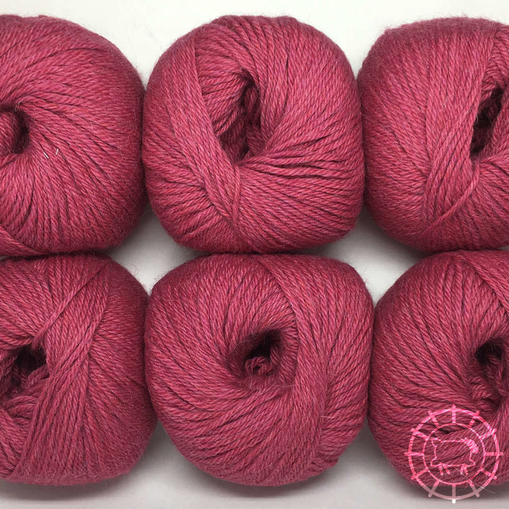 Woolpack Yarn Collection Baby Alpaca DK, chinée – Framboise