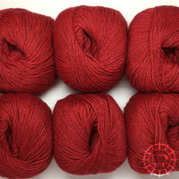 Woolpack Yarn Collection Baby Alpaca DK, chinée – Rouge tomate