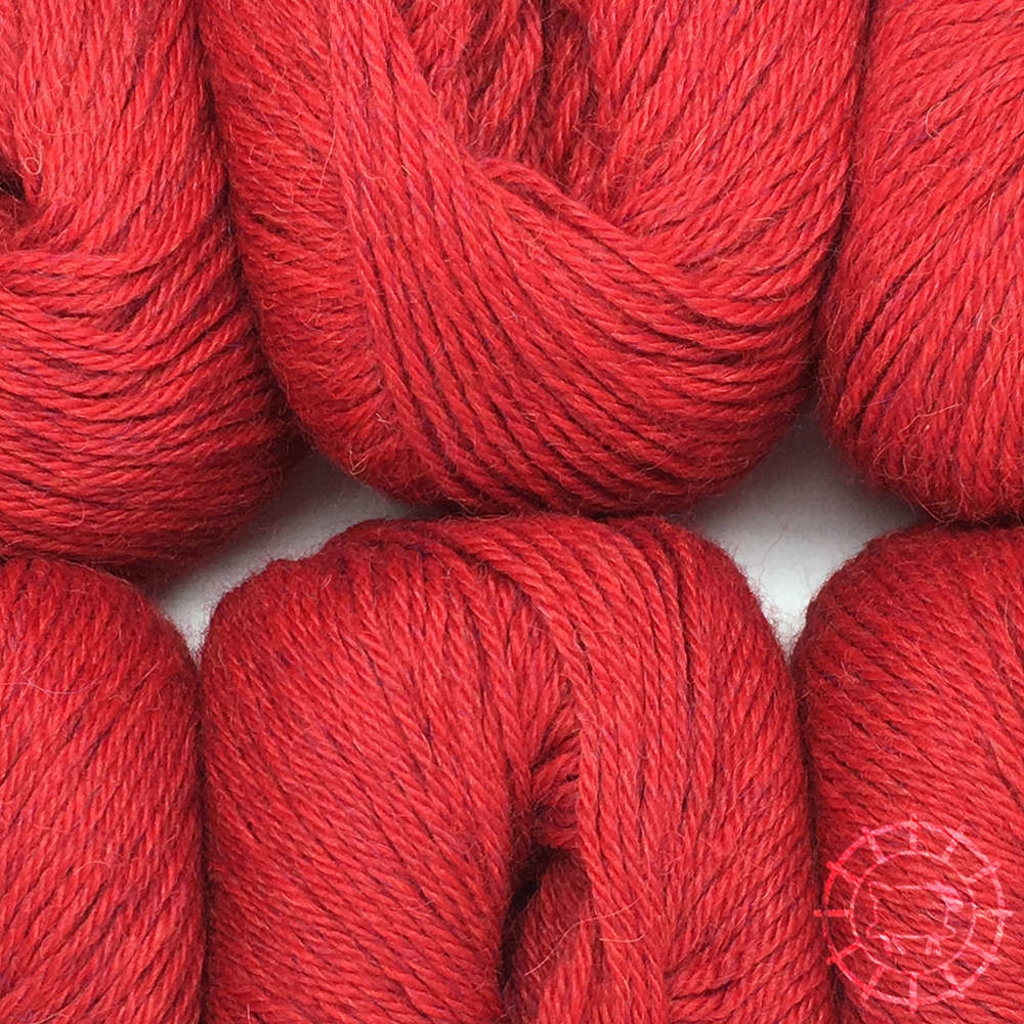 Woolpack Yarn Collection Baby Alpaca DK, chinée – Rouge tomate