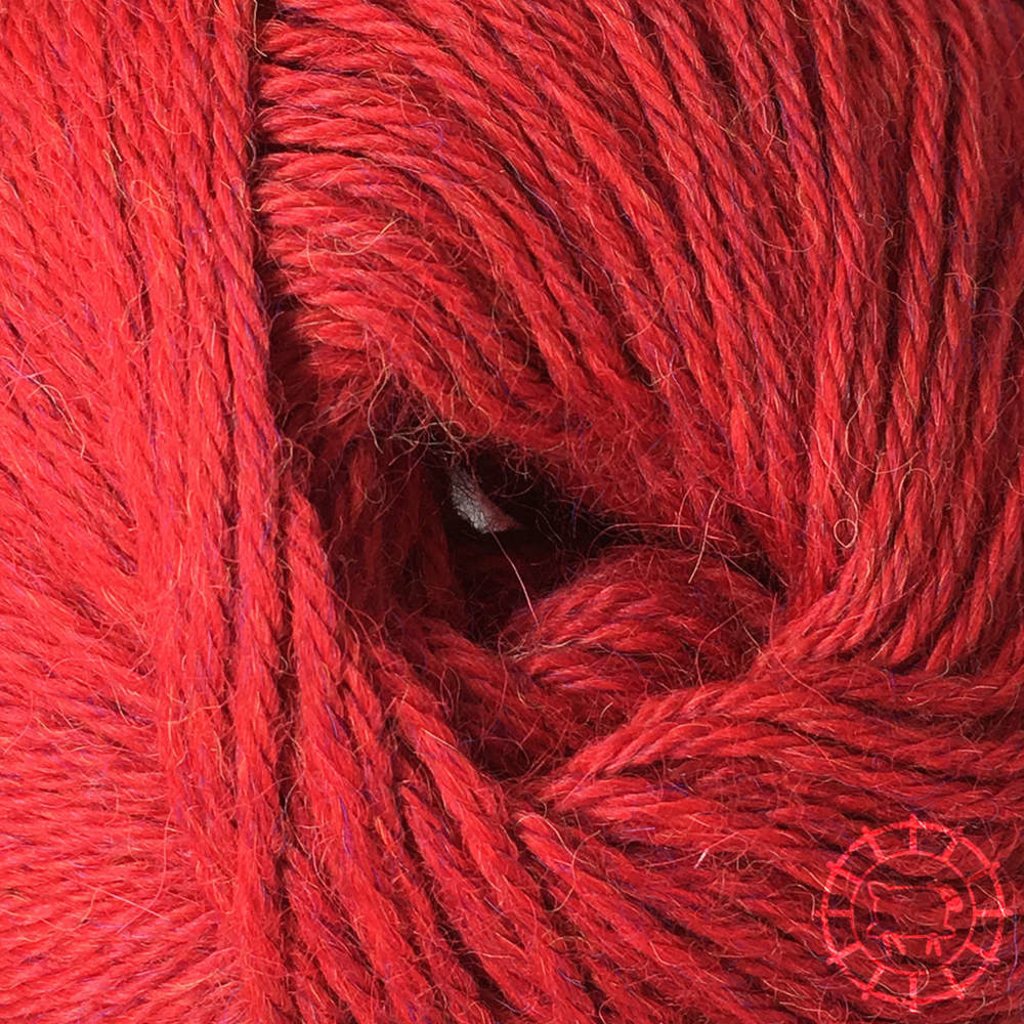 «Woolpack Yarn Collection» Baby Alpaka DK, meliert – Tomate