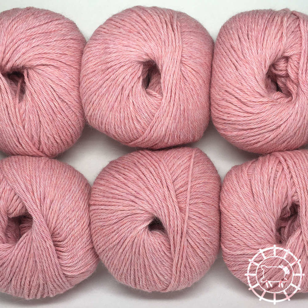 Woolpack Yarn Collection Baby Alpaca DK, chinée – Rose perle