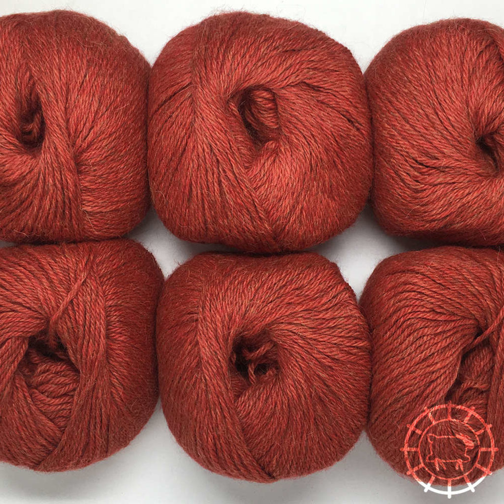 Woolpack Yarn Collection Baby Alpaka DK, meliert – Ziegel