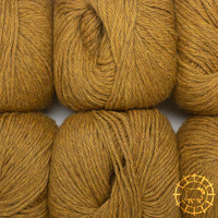 «Woolpack Yarn Collection» Baby Alpaka DK, meliert – Curry
