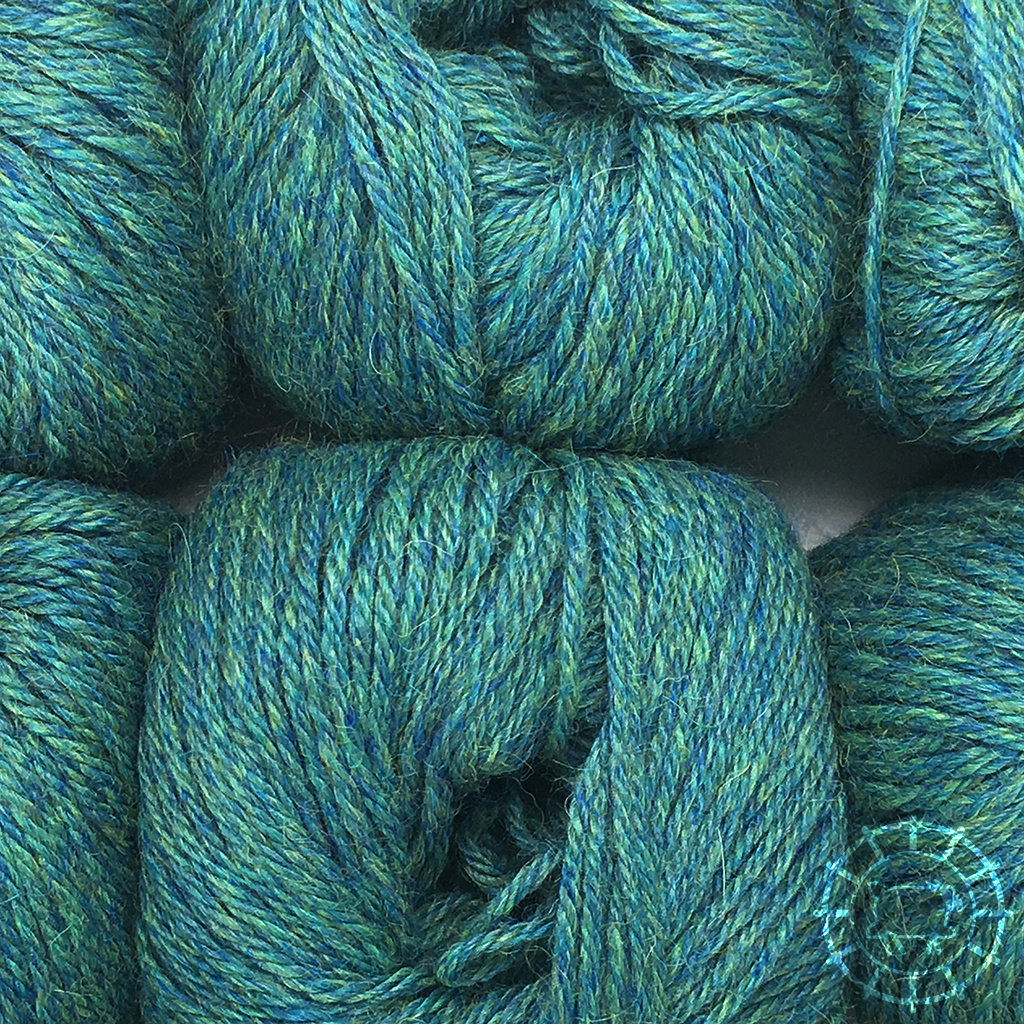 Woolpack Yarn Collection Baby Alpaka DK, meliert – Blaugrün