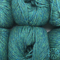 Woolpack Yarn Collection Baby Alpaca DK, chinée – Bleu-vert