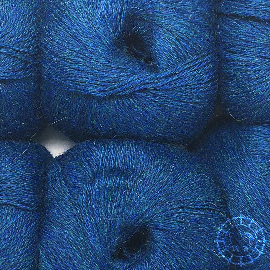 «Woolpack Yarn Collection» Baby Alpaka Fingering, meliert – Deep Ocean