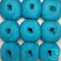 Woolpack Yarn Collection Baby Alpaca Fingering, chinée – Bleu ciel, dernières pelotes