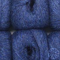 Woolpack Yarn Collection Baby Alpaca Fingering, chinée – Bleu foncé