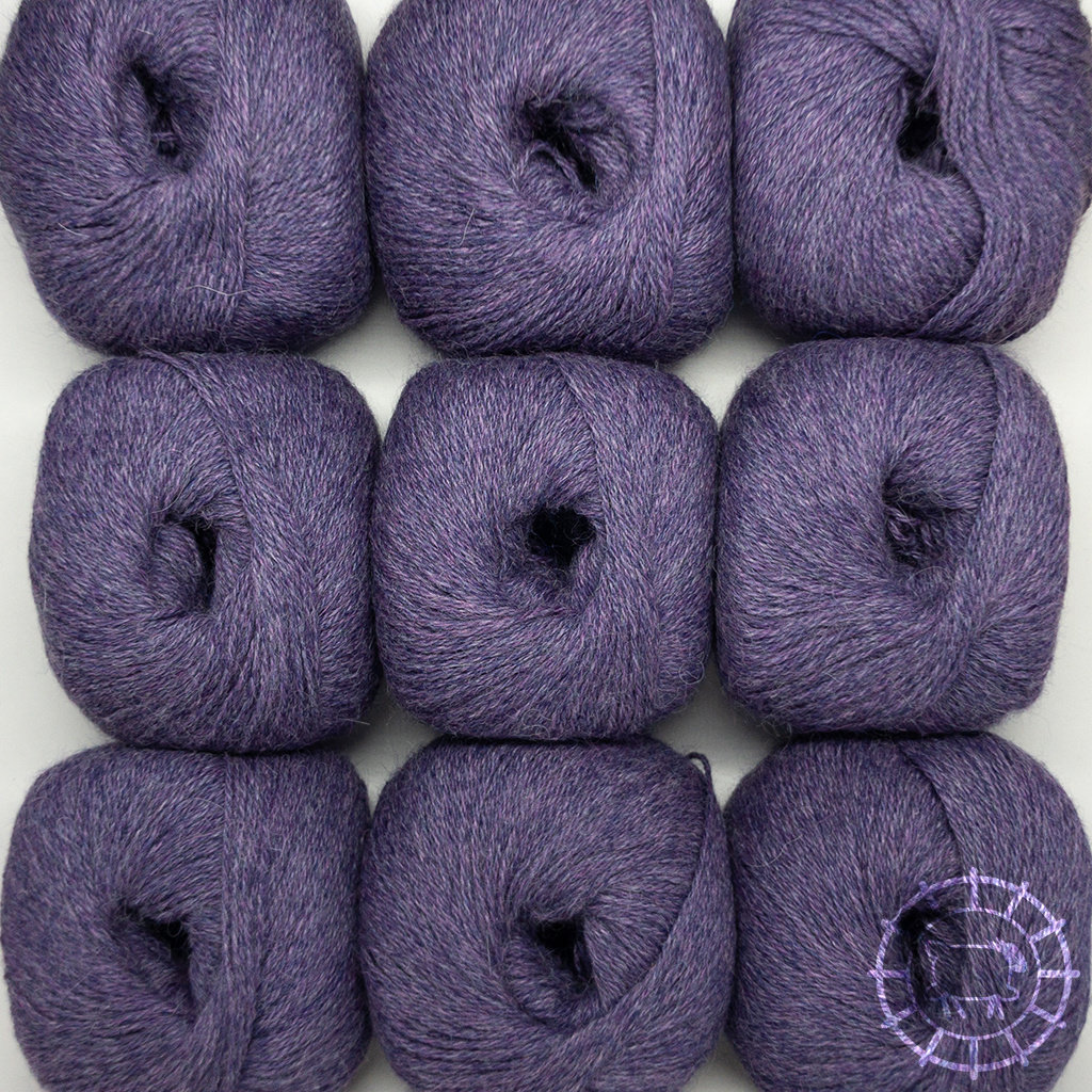 Woolpack Yarn Collection Baby Alpaca Fingering, chinée – Prune