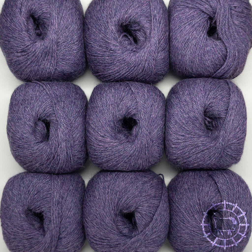 Woolpack Yarn Collection Baby Alpaka Fingering, meliert – Mittel-Lila