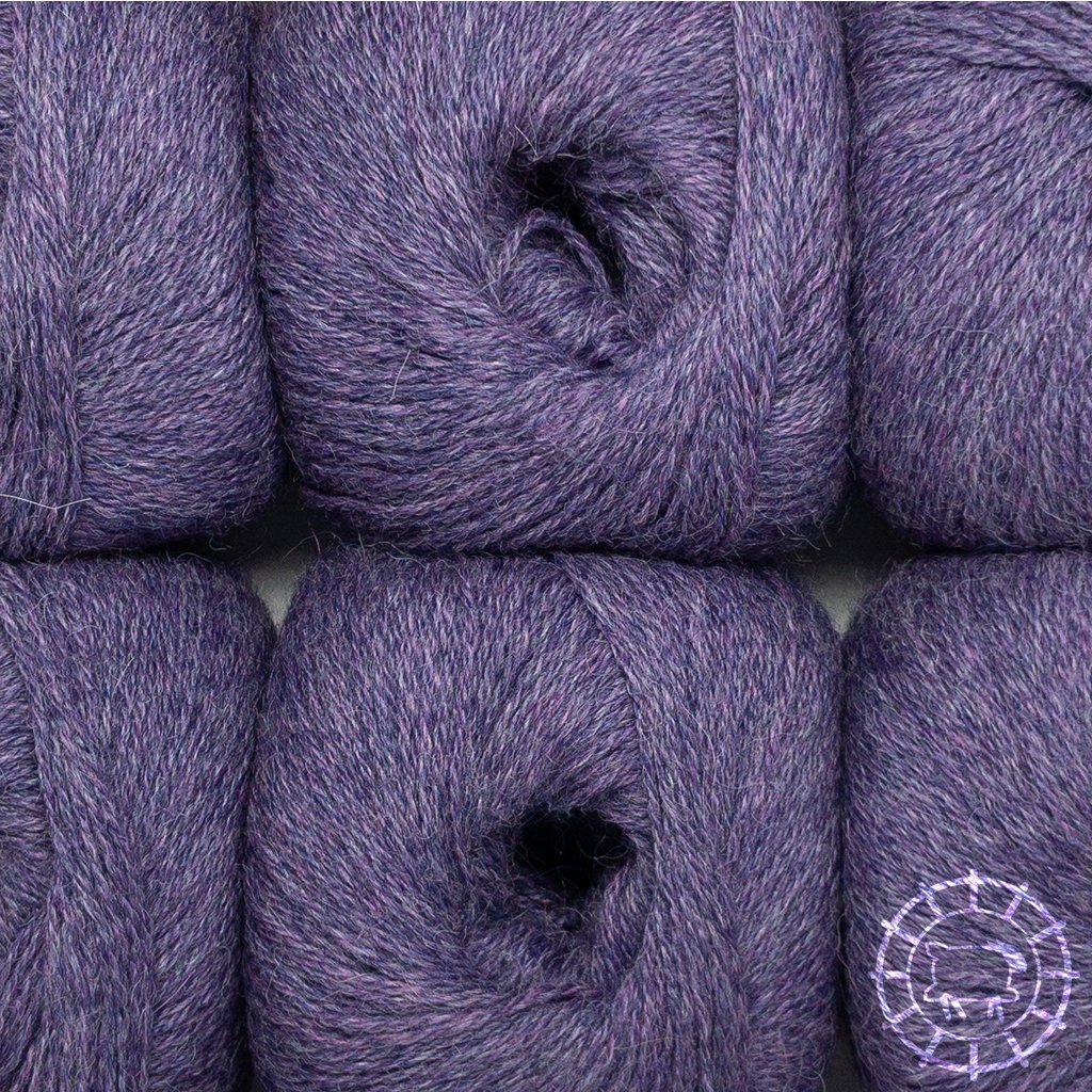 Woolpack Yarn Collection Baby Alpaca Fingering, chinée – Prune