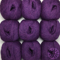 Woolpack Yarn Collection Baby Alpaca Fingering, chinée – Violet d'évêque