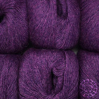 Woolpack Yarn Collection Baby Alpaca Fingering, chinée – Violet d'évêque