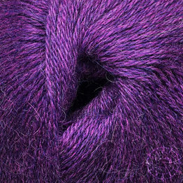 «Woolpack Yarn Collection» Baby Alpaka Fingering, meliert – Rotviolett