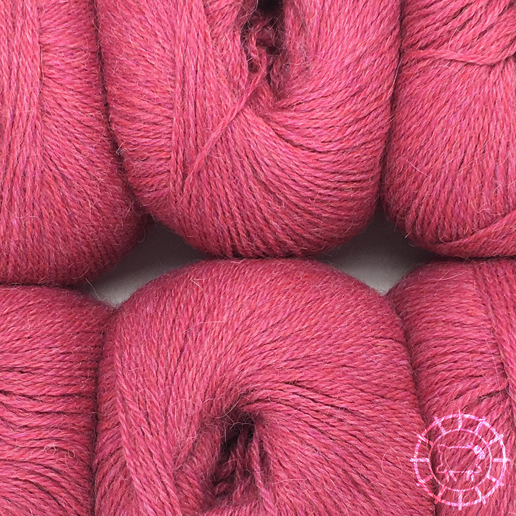 Woolpack Yarn Collection Baby Alpaca Fingering, chinée – Framboise