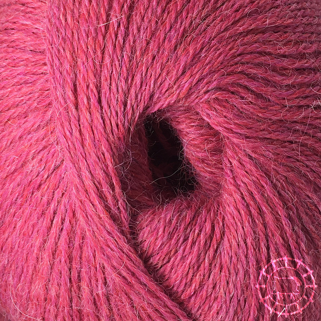 Woolpack Yarn Collection Baby Alpaca Fingering, chinée – Framboise