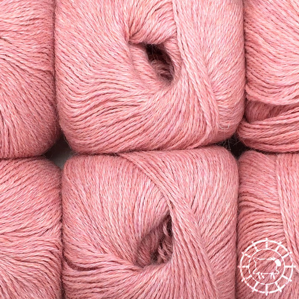 Woolpack Yarn Collection Baby Alpaca Fingering, chinée – Rose perle