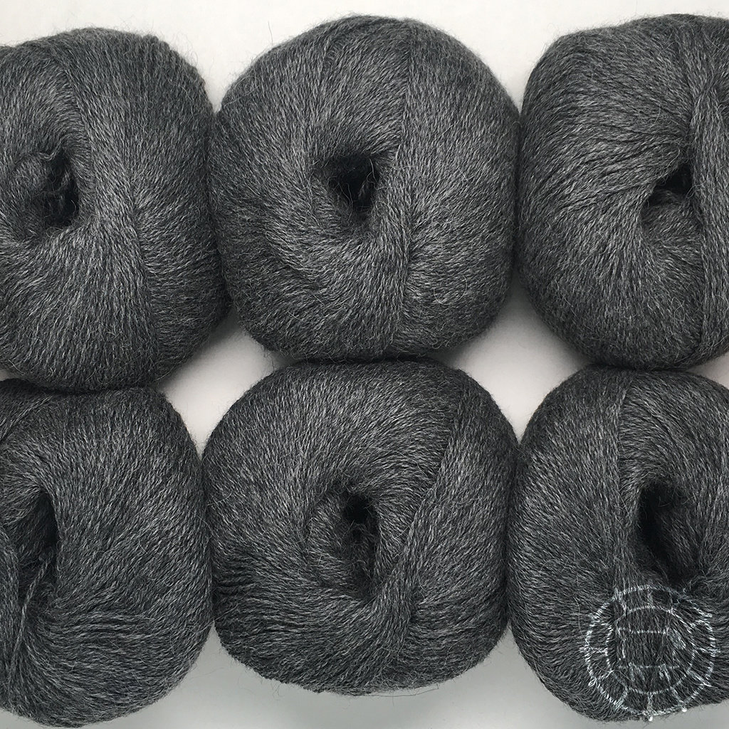 Woolpack Yarn Collection Baby Alpaca Fingering – Gris foncé