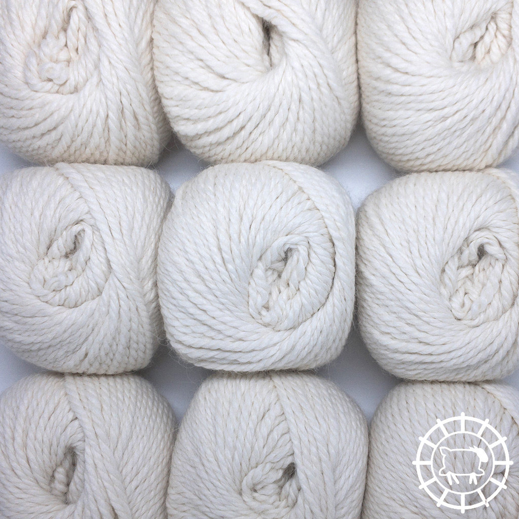Woolpack Yarn Collection Baby Alpaka Bulky non coloré – Blanc de mouton