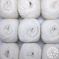 Woolpack Yarn Collection Baby Alpaka Bulky, ungefärbt – Schäfchenweiss