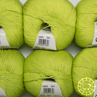 «Lane Mondial» Cotton Soft Bio – Hellgrün, letzte Knäuel