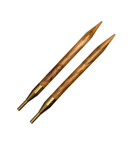 addi – Made in Germany addiClick Nature – Pointes 12 mm en bois d'olivier pour aiguille circulaire
