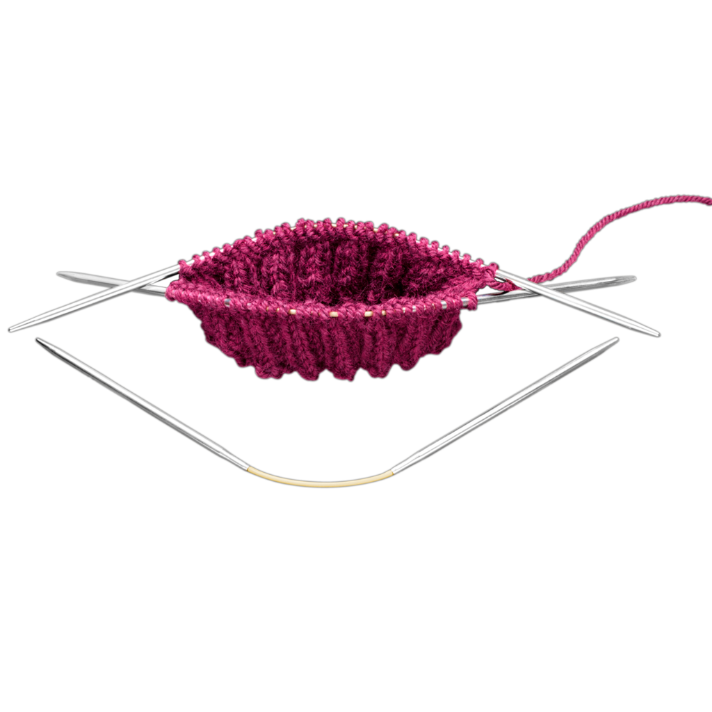 addi – Made in Germany addiCraSyTrio 4.5 mm, 3er-Set Rundstricknadeln, Länge 21 cm