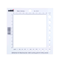 addi – Made in Germany «addi» Maschenprobe-Schablone und Nadelmass