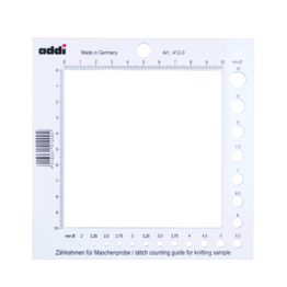 addi – Made in Germany addi Compteur pour échantillon plus gabarit pour aiguilles