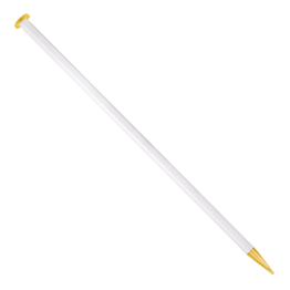 addi – Made in Germany addi Aiguilles droites 20 mm/40 cm, blanc/transparent avec glitter