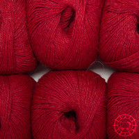 Woolpack Yarn Collection Baby Alpaka Fingering, meliert – Tomate