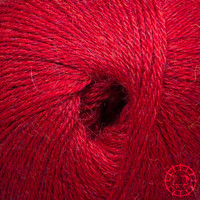 Woolpack Yarn Collection Baby Alpaca Fingering, chinée – Rouge tomate