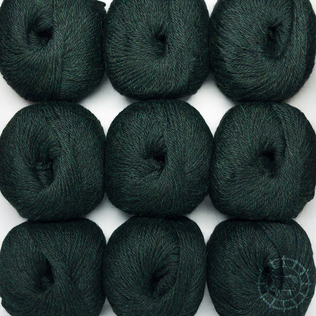 Woolpack Yarn Collection Baby Alpaca DK, chinée – Forêt-Noire