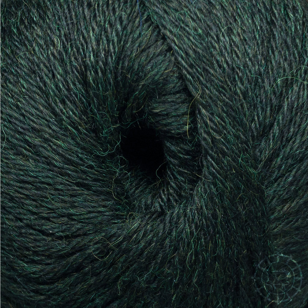 Woolpack Yarn Collection Baby Alpaca DK, chinée – Forêt-Noire