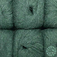 Woolpack Yarn Collection Baby Alpaca Fingering, chinée – Vert émeraude