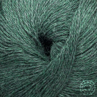 Woolpack Yarn Collection Baby Alpaca Fingering, chinée – Vert émeraude