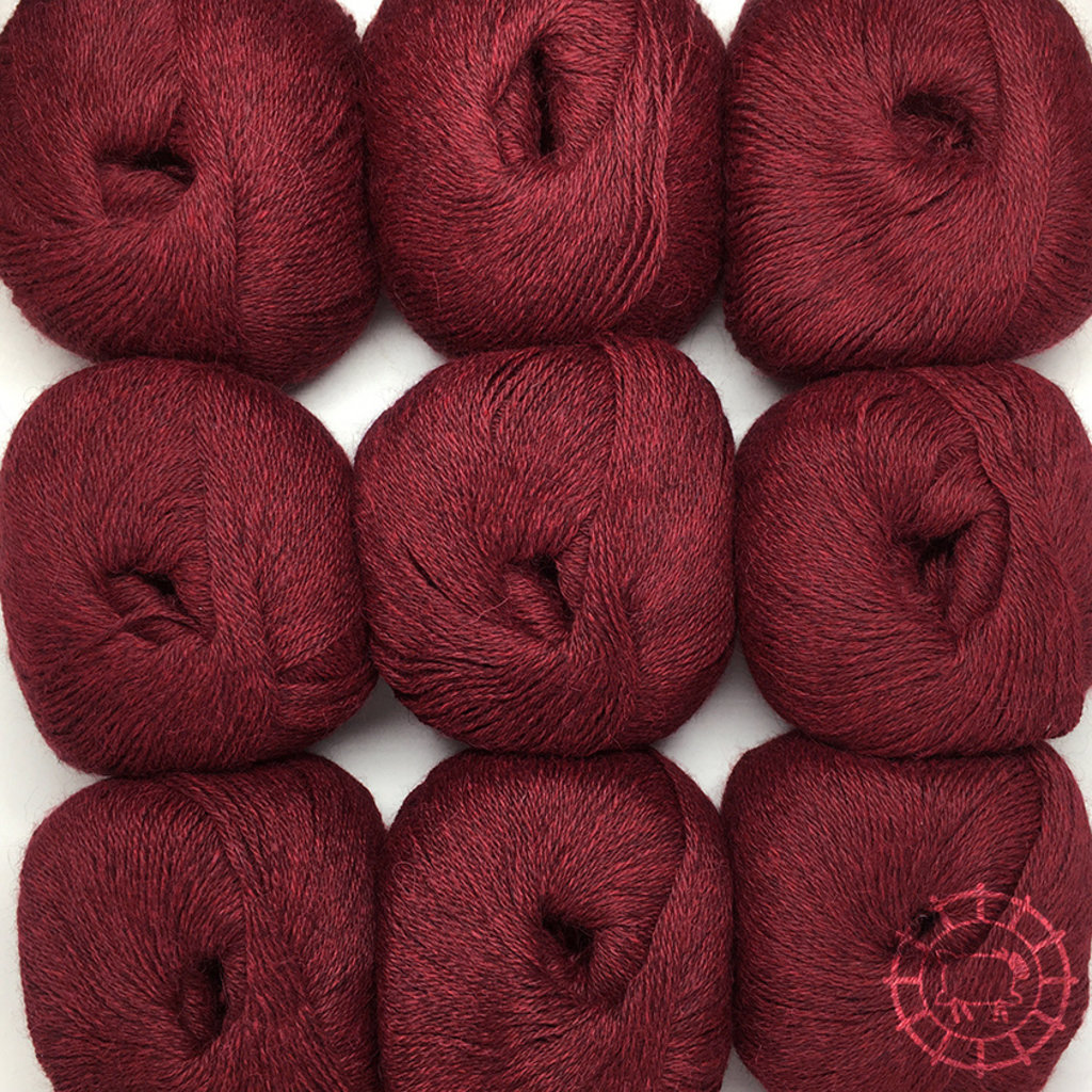 Woolpack Yarn Collection Baby Alpaca Fingering, chinée – Merlot