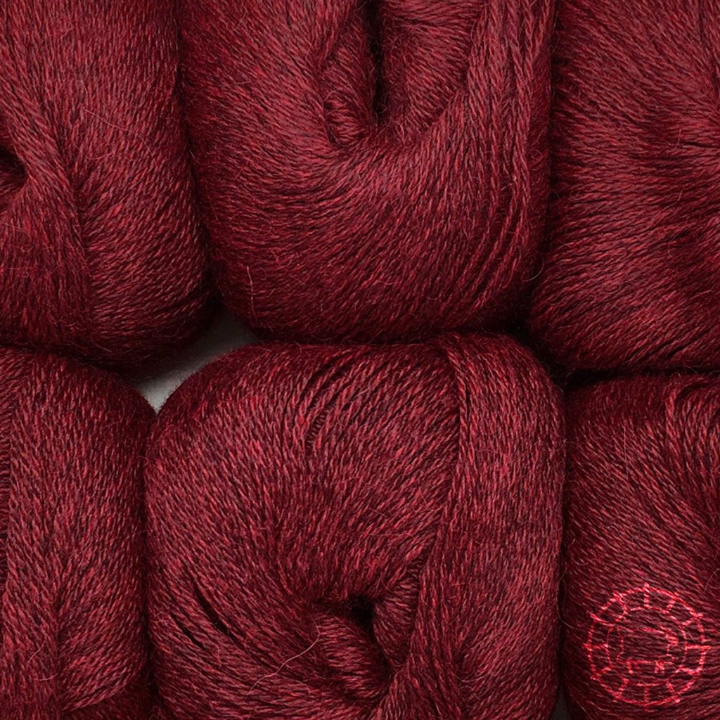 Woolpack Yarn Collection Baby Alpaca Fingering, chinée – Merlot